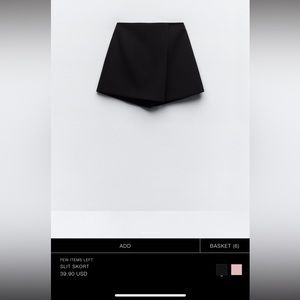 Zara slit skort